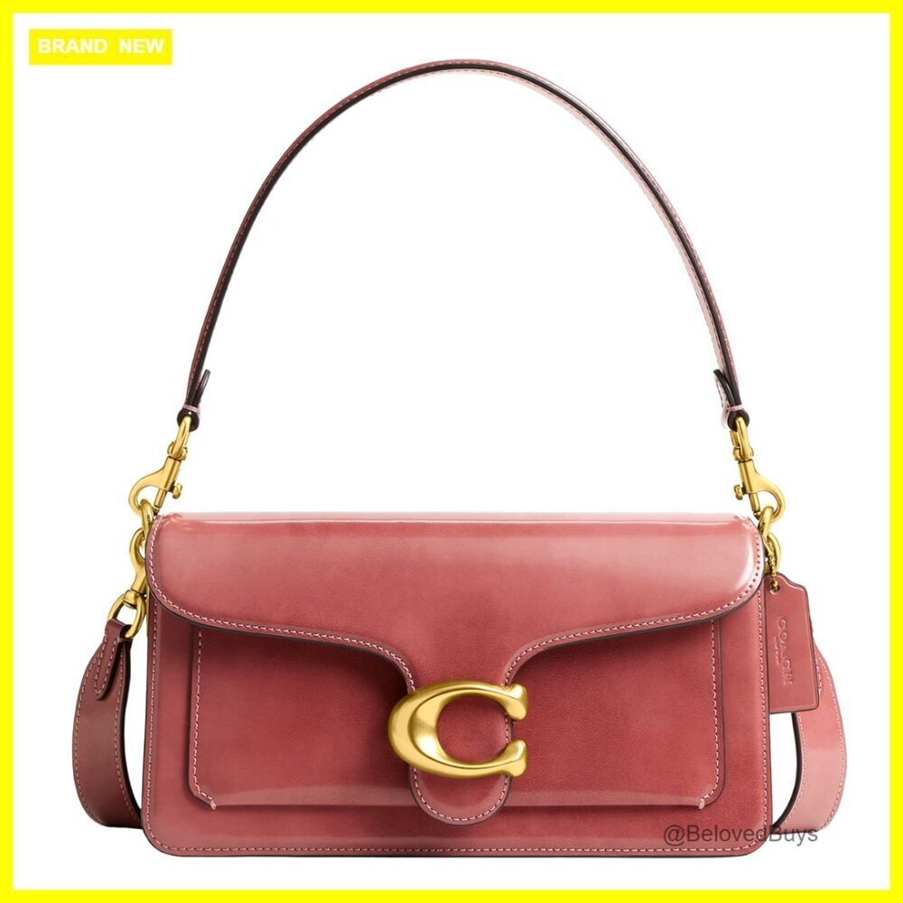 Leather Shoulder Bag with Detachable Straps, 10x5.5x2.75 Inches